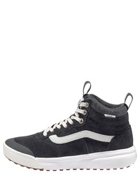 dunkelgraue hohe Sneakers aus Wildleder von Vans