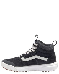 dunkelgraue hohe Sneakers aus Wildleder von Vans