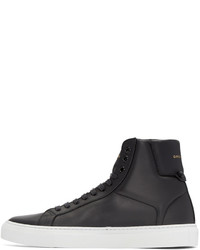 dunkelgraue hohe Sneakers von Givenchy