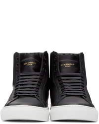 dunkelgraue hohe Sneakers von Givenchy