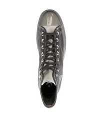 dunkelgraue hohe Sneakers von Converse