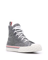 dunkelgraue hohe Sneakers von Thom Browne