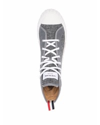 dunkelgraue hohe Sneakers von Thom Browne