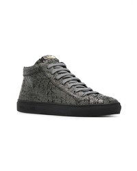 dunkelgraue hohe Sneakers von Hide&Jack