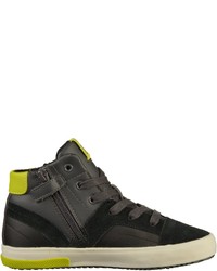 dunkelgraue hohe Sneakers von Geox