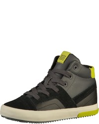 dunkelgraue hohe Sneakers von Geox