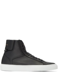 dunkelgraue hohe Sneakers von Givenchy