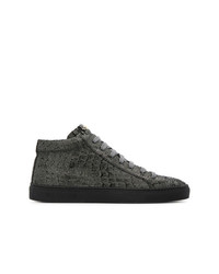 dunkelgraue hohe Sneakers von Hide&Jack