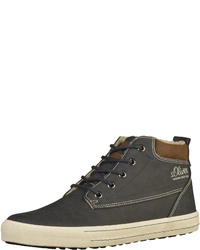 dunkelgraue hohe Sneakers von S.OLIVER RED LABEL