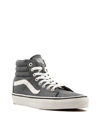 dunkelgraue hohe Sneakers von Vans