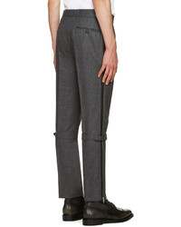 dunkelgraue Hose von Alexander McQueen