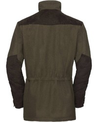 dunkelgraue Jacke mit einer Kentkragen und Knöpfen von Parforce Traditional Hunting