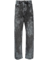 dunkelgraue Jeans mit Acid-Waschung von A-Cold-Wall*