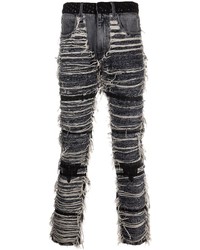 dunkelgraue Jeans mit Destroyed-Effekten von 1017 Alyx 9Sm
