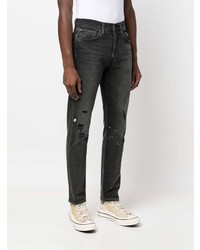 dunkelgraue Jeans mit Destroyed-Effekten von Levi's