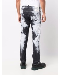 dunkelgraue Jeans mit Destroyed-Effekten von DSQUARED2