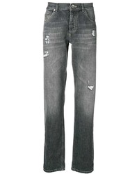 dunkelgraue Jeans mit Destroyed-Effekten von Brunello Cucinelli