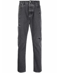 dunkelgraue Jeans mit Destroyed-Effekten von Brunello Cucinelli