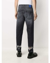 dunkelgraue Jeans mit Destroyed-Effekten von Marcelo Burlon County of Milan