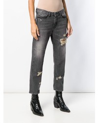 dunkelgraue Jeans mit Destroyed-Effekten von Diesel Black Gold