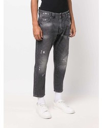 dunkelgraue Jeans mit Destroyed-Effekten von Philipp Plein