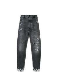 dunkelgraue Jeans mit Destroyed-Effekten von Diesel Black Gold
