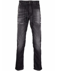 dunkelgraue Jeans mit Destroyed-Effekten von Diesel