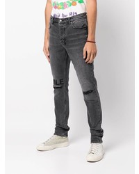 dunkelgraue Jeans mit Destroyed-Effekten von Ksubi