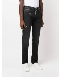 dunkelgraue Jeans mit Destroyed-Effekten von Jacob Cohen