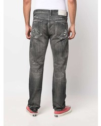 dunkelgraue Jeans mit Destroyed-Effekten von Neighborhood