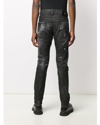 dunkelgraue Jeans mit Destroyed-Effekten von DSQUARED2