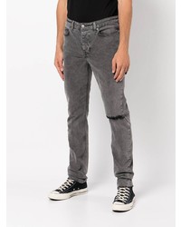 dunkelgraue Jeans mit Destroyed-Effekten von Ksubi