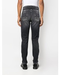 dunkelgraue Jeans mit Destroyed-Effekten von 7 For All Mankind