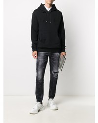 dunkelgraue Jeans mit Destroyed-Effekten von DSQUARED2