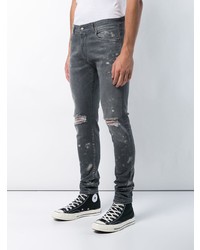 dunkelgraue Jeans mit Destroyed-Effekten von Represent