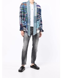 dunkelgraue Jeans mit Destroyed-Effekten von Dondup