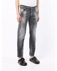 dunkelgraue Jeans mit Destroyed-Effekten von Dondup