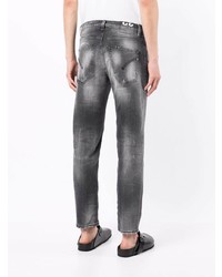 dunkelgraue Jeans mit Destroyed-Effekten von Dondup
