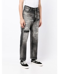 dunkelgraue Jeans mit Destroyed-Effekten von Neighborhood