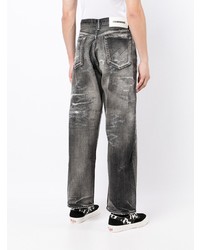 dunkelgraue Jeans mit Destroyed-Effekten von Neighborhood