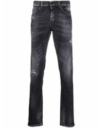 dunkelgraue Jeans mit Destroyed-Effekten von Dondup