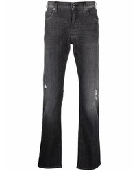 dunkelgraue Jeans mit Destroyed-Effekten von Emporio Armani