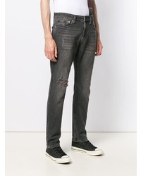 dunkelgraue Jeans mit Destroyed-Effekten von Calvin Klein Jeans