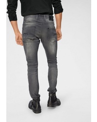 dunkelgraue Jeans mit Destroyed-Effekten von G-Star RAW