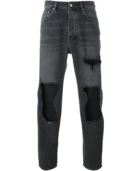 dunkelgraue Jeans mit Destroyed-Effekten von Golden Goose Deluxe Brand