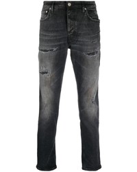dunkelgraue Jeans mit Destroyed-Effekten von Haikure