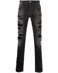 dunkelgraue Jeans mit Destroyed-Effekten von Just Cavalli