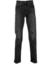 dunkelgraue Jeans mit Destroyed-Effekten von Levi's