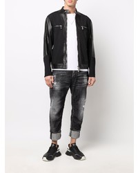 dunkelgraue Jeans mit Destroyed-Effekten von DSQUARED2