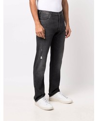 dunkelgraue Jeans mit Destroyed-Effekten von Emporio Armani